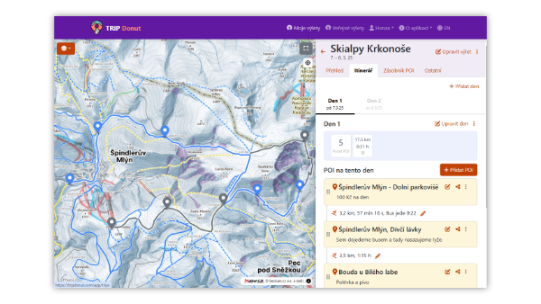 Plánování výletu