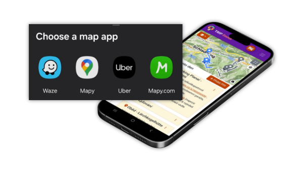 Navigace a další mapové aplikace